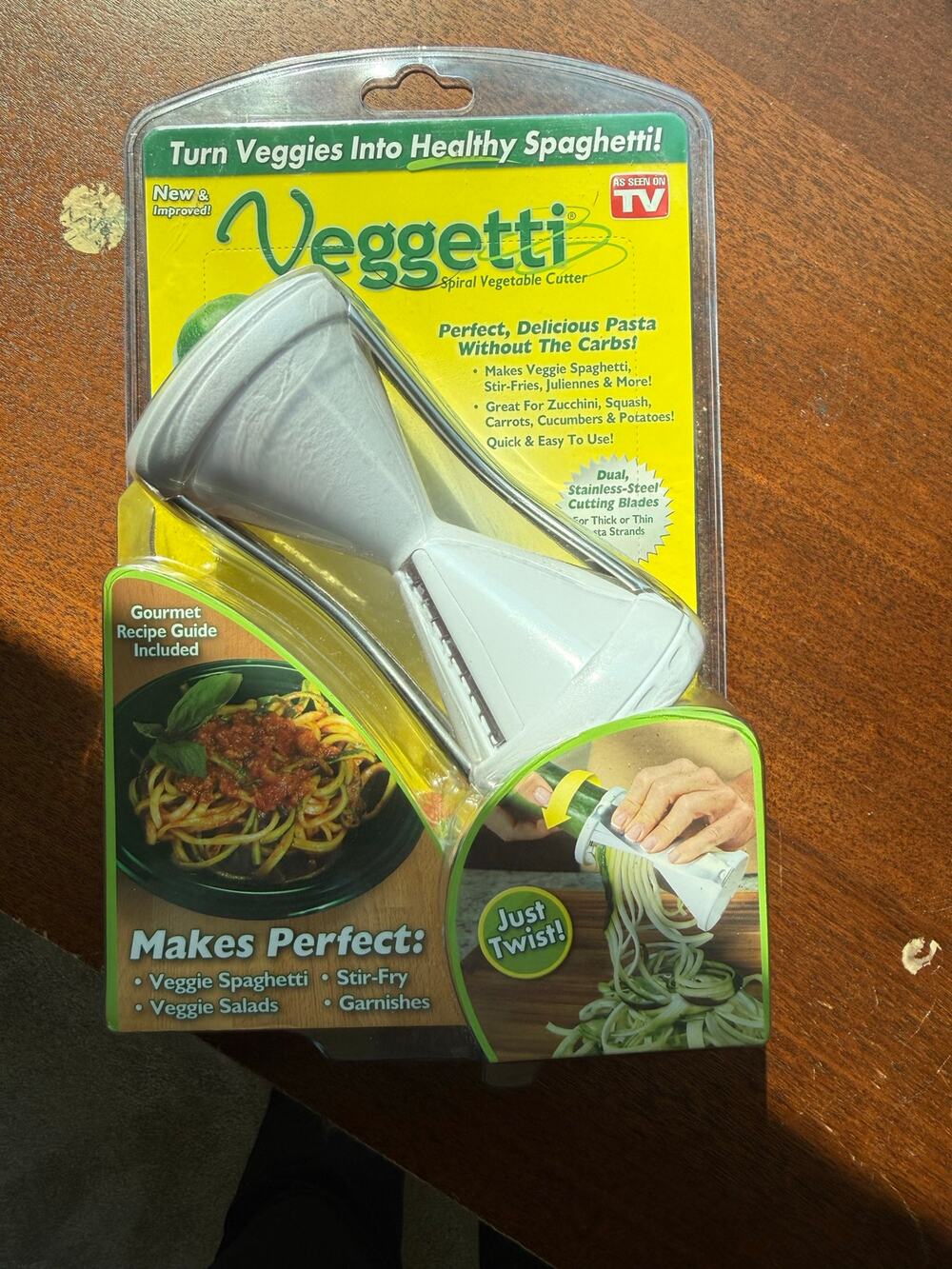 Veggetti Spiral Vegetable Cutter Spiralizer AsSeenOnTV Zucchini Noodle Maker NIP